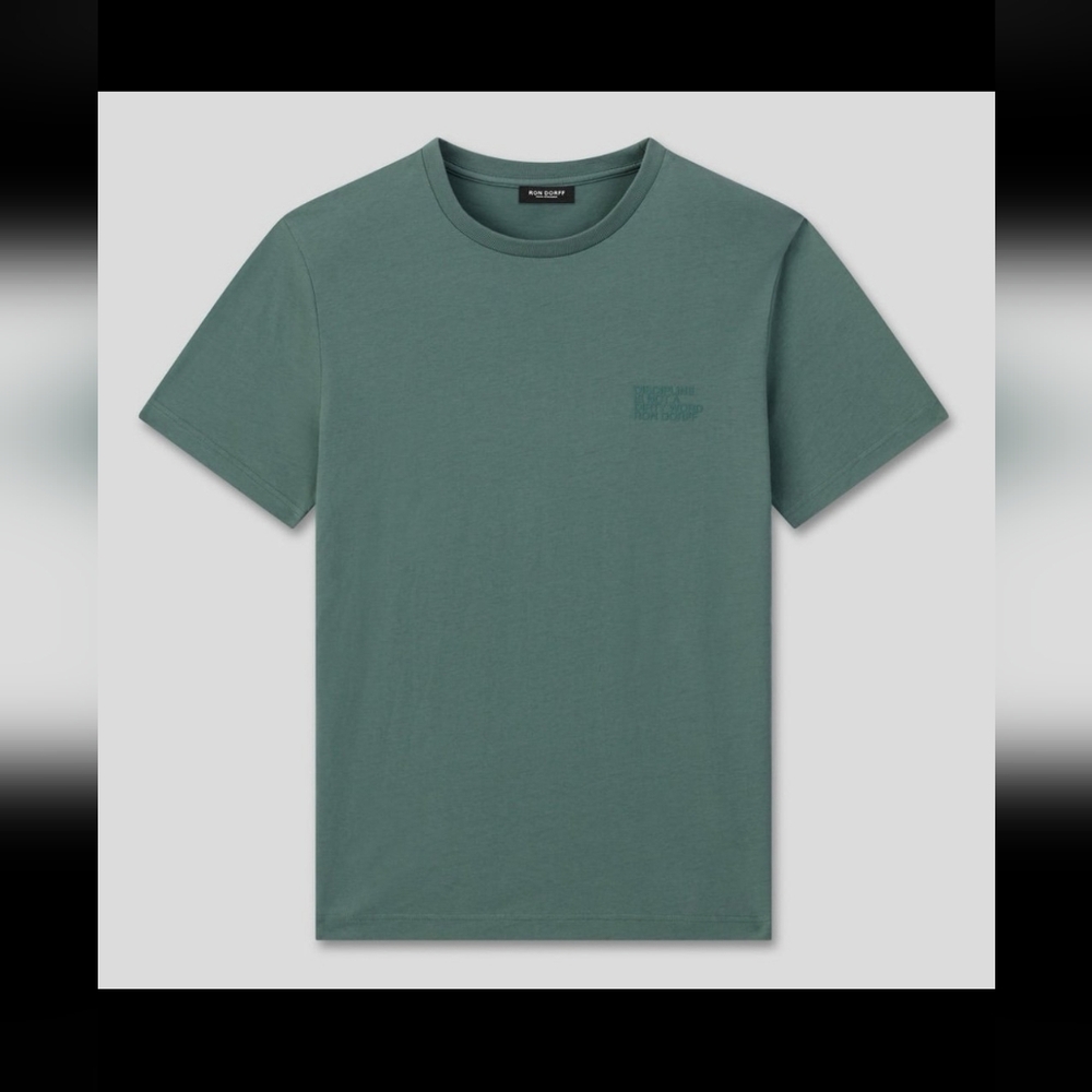 NWT Ron Dorff Colorway Silver Pine Organic Cotton T-Shirt - Size Small
